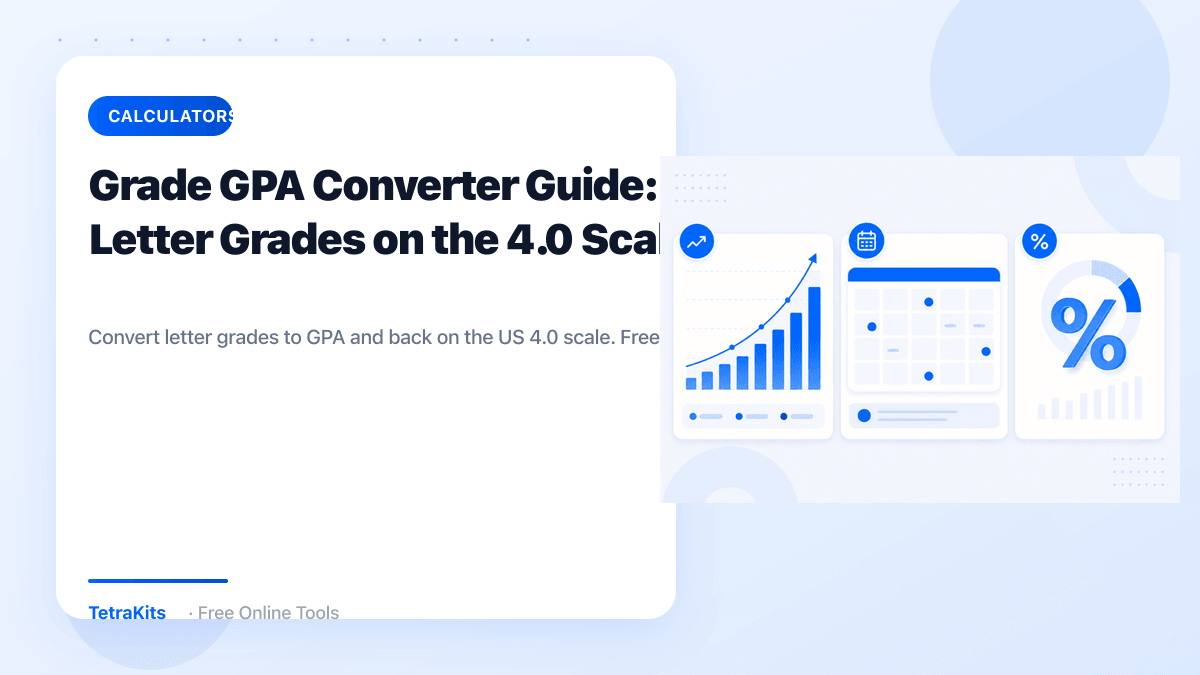 Grade to GPA converter for students — illustration
