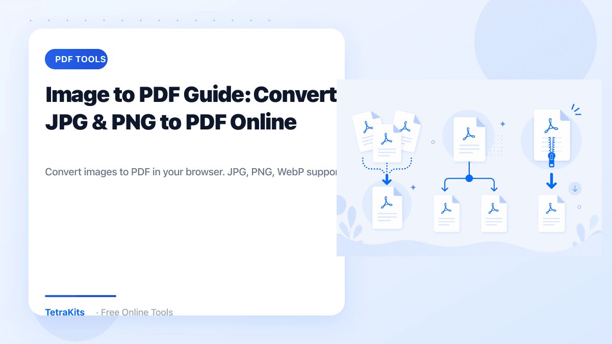 Image to PDF converter — illustration