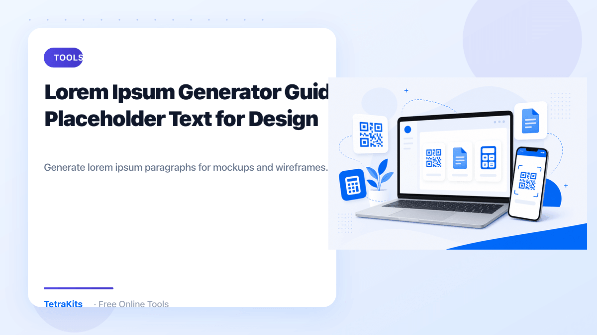 Lorem ipsum placeholder generator — illustration