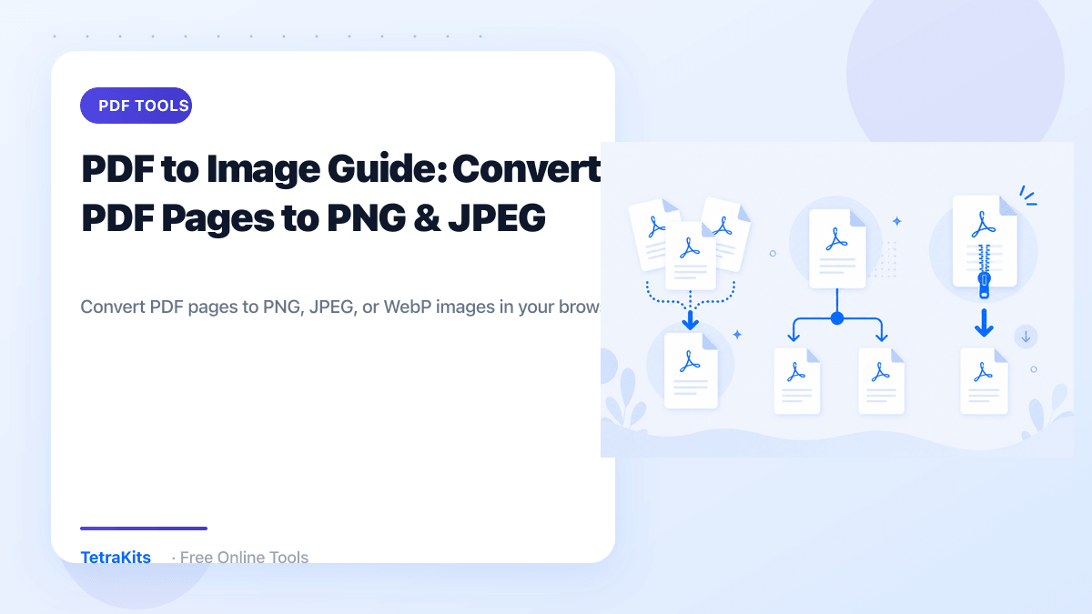 PDF to image converter — illustration