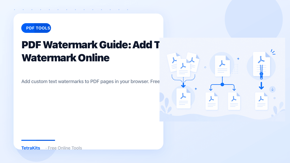PDF text watermark tool — illustration