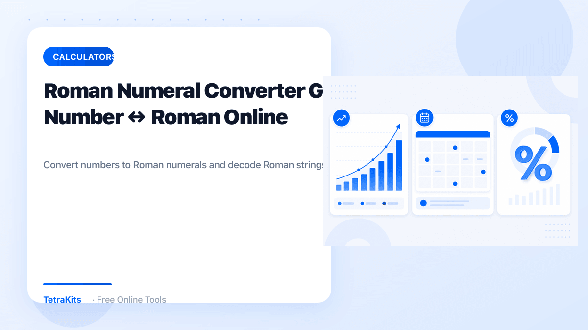 Roman numeral converter — illustration