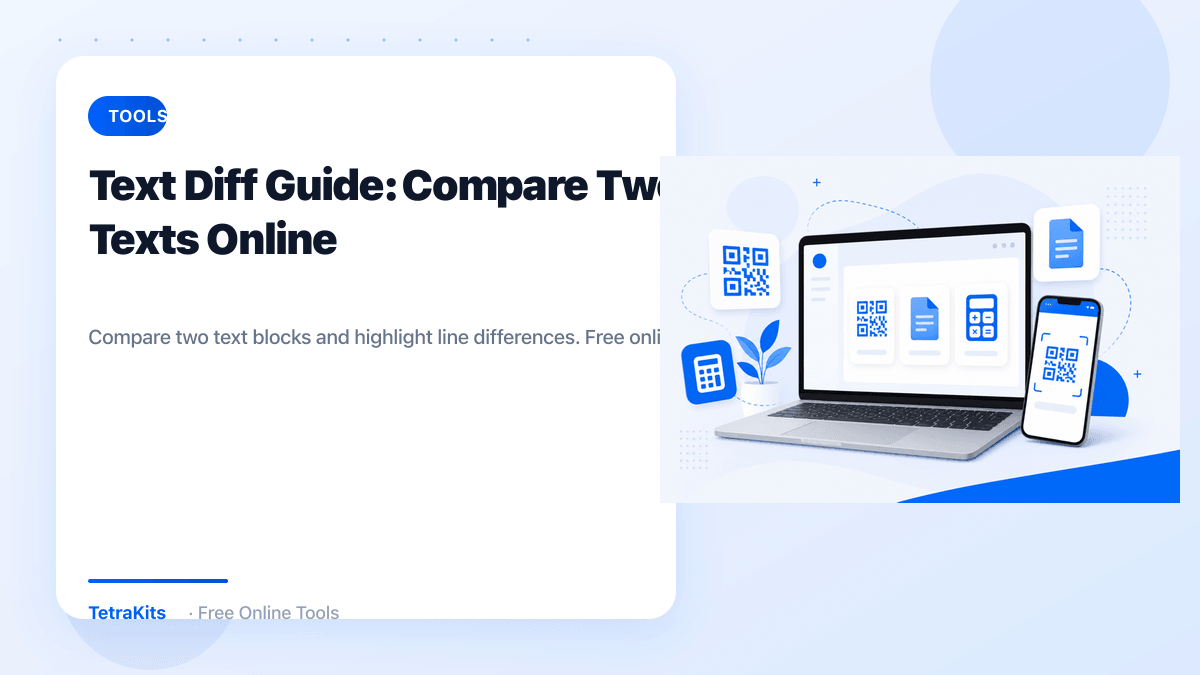 Text diff comparison tool — illustration