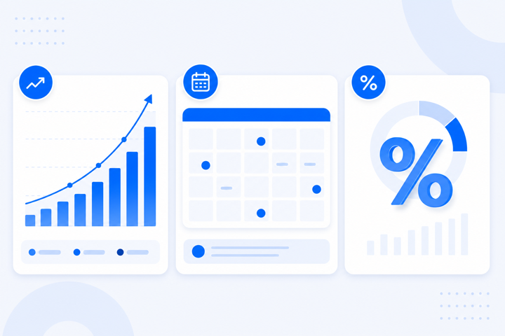 Loan payment calculator on laptop and phone