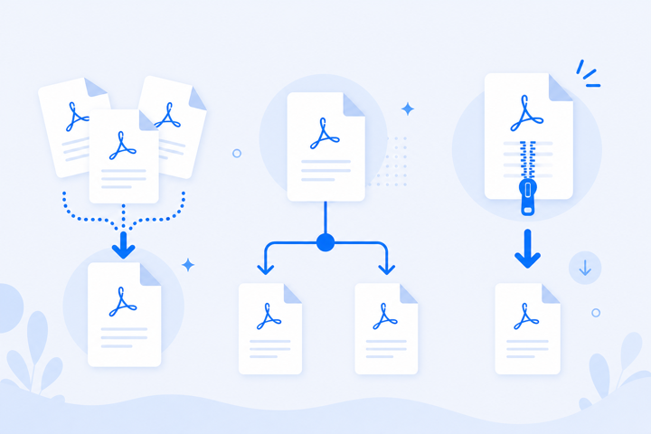 Compress PDF files online